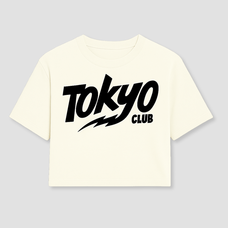 Graphic Crop T-Shirt – Off-White