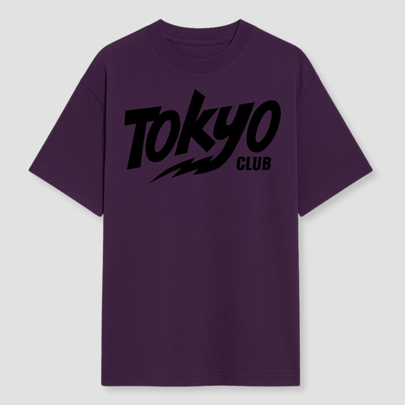 Tokyo Club Graphic T-Shirt - Deep Plum