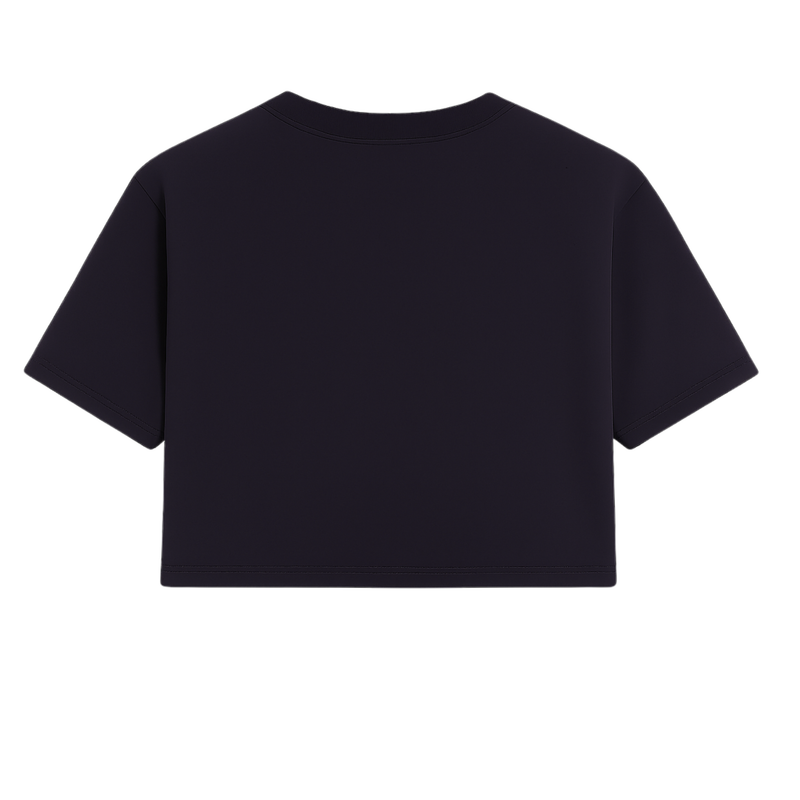Graphic Crop T-Shirt – Dark Purple
