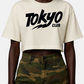 Graphic Crop T-Shirt – Off-White