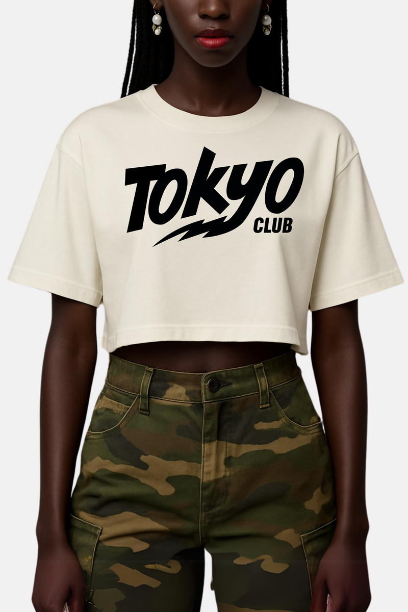 Graphic Crop T-Shirt – Off-White
