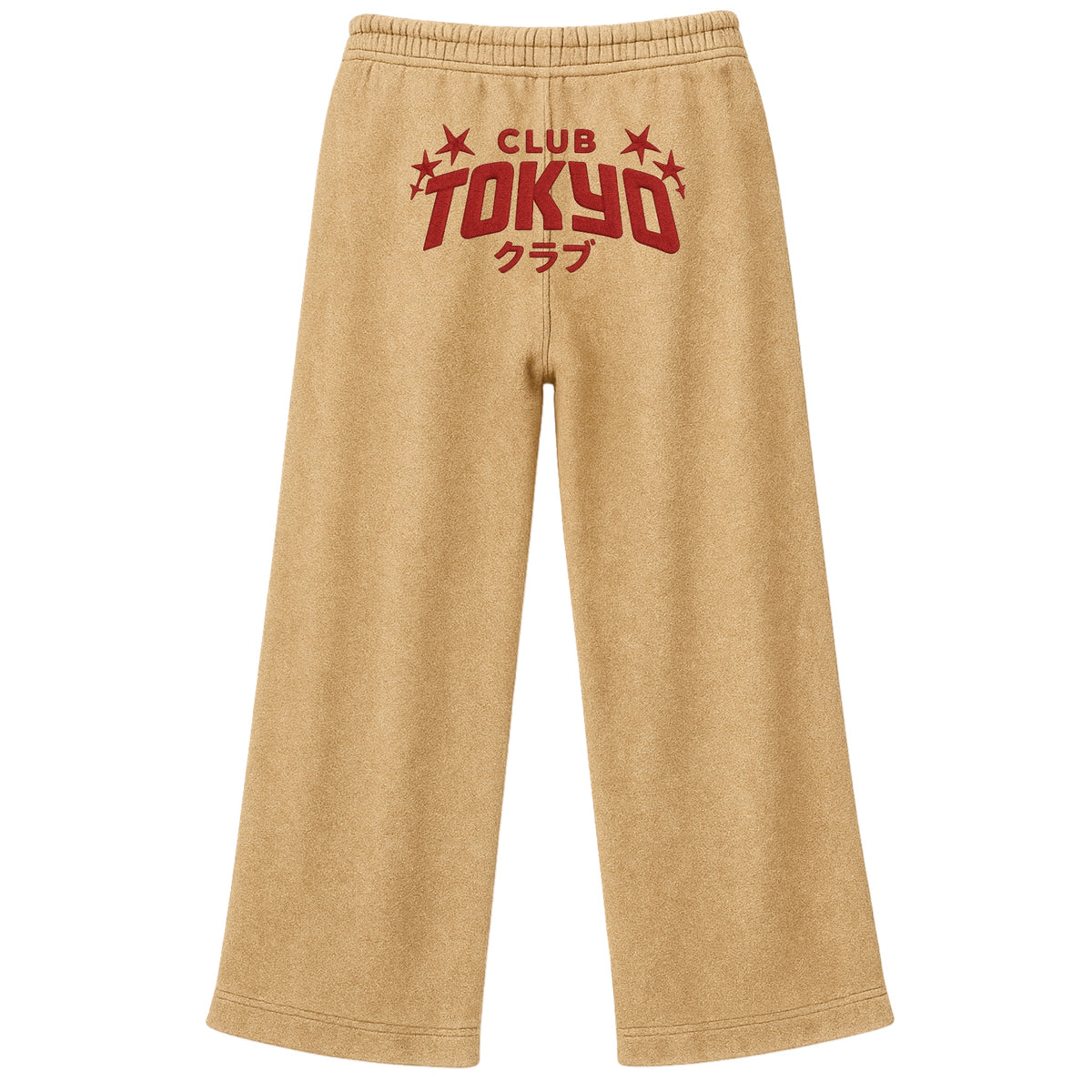 Wide-Leg Sweatpants- Camel