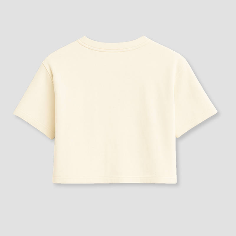 Graphic Crop T-Shirt – Off-White