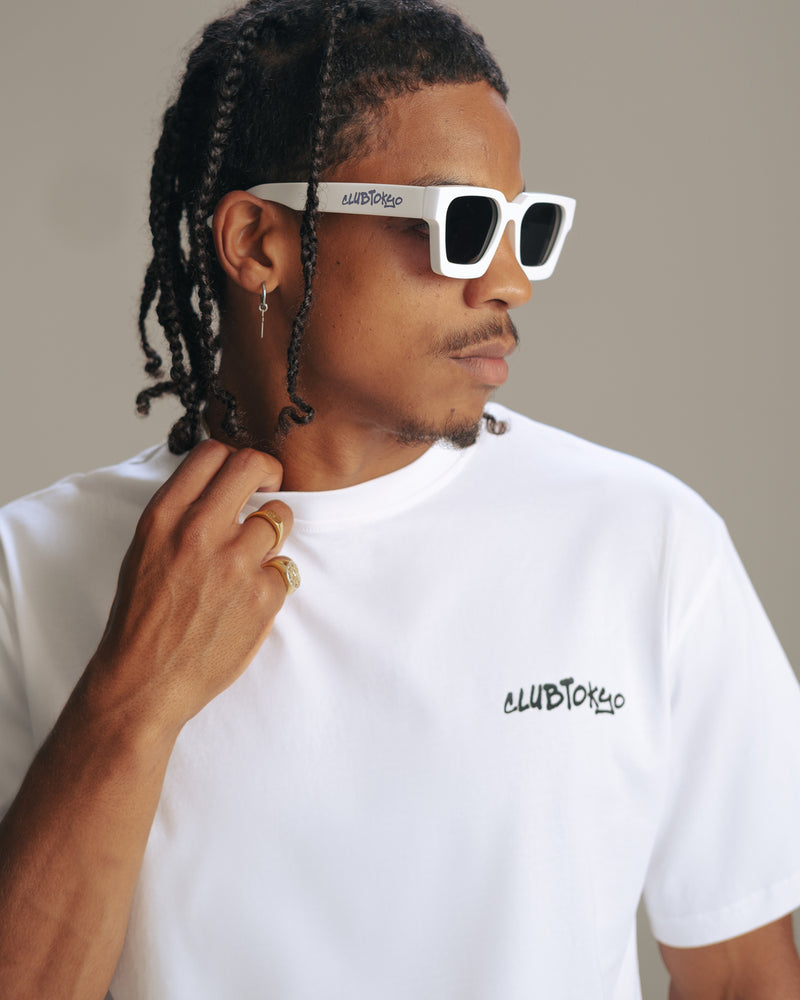 CLUBTOKYO™ “Totally Different” Graphic Tee White
