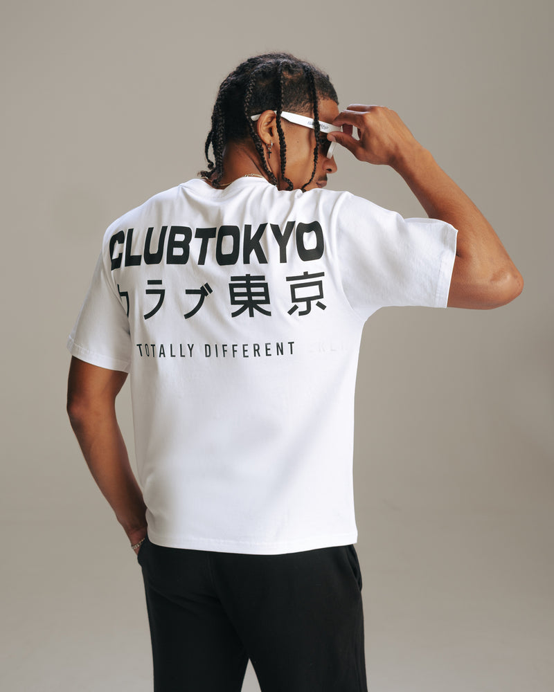 CLUBTOKYO™ “Totally Different” Graphic Tee White