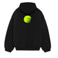 Black Tokyo Hoodie with Phosphorescent Yellow Logo