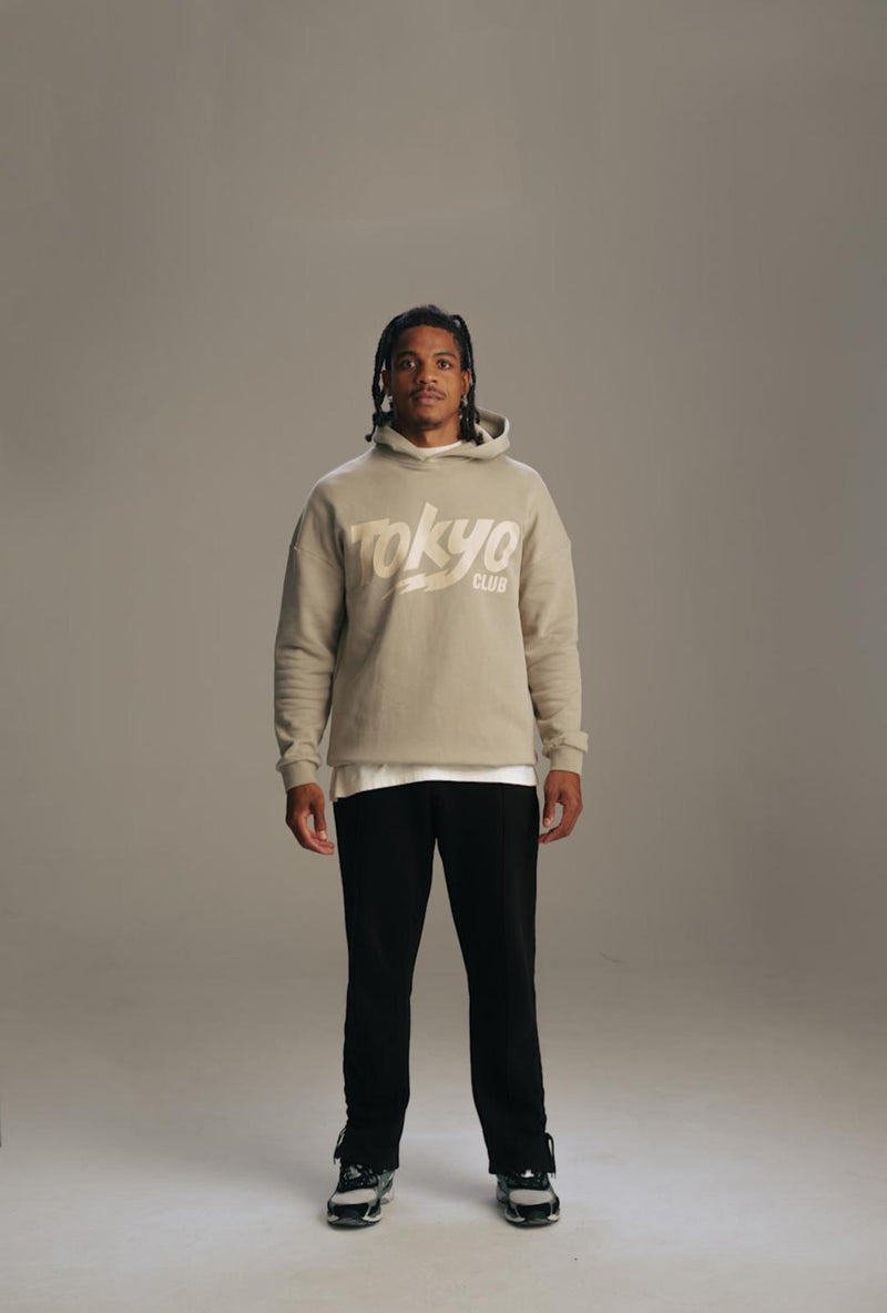Tokyo Club Hoodie- Sandstone Beige
