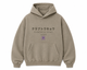 Stone Taupe Washed Oversize Hoodie