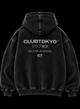 Washed Black Zip Hoodie