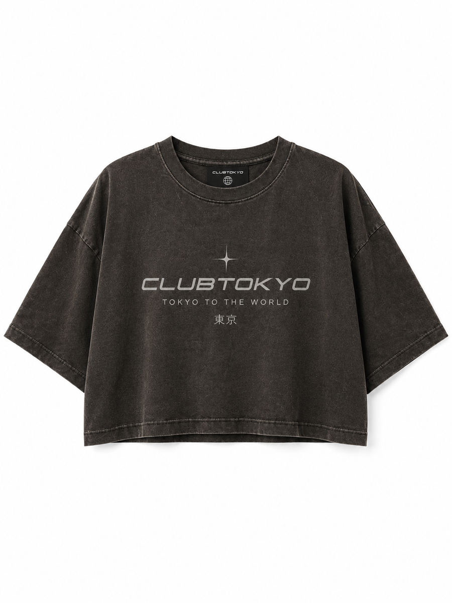 (Coming Soon) ClubTokyo Vintage Washed Cropped Tee