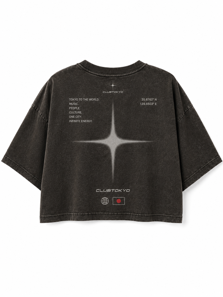 (Coming Soon) ClubTokyo Vintage Washed Cropped Tee