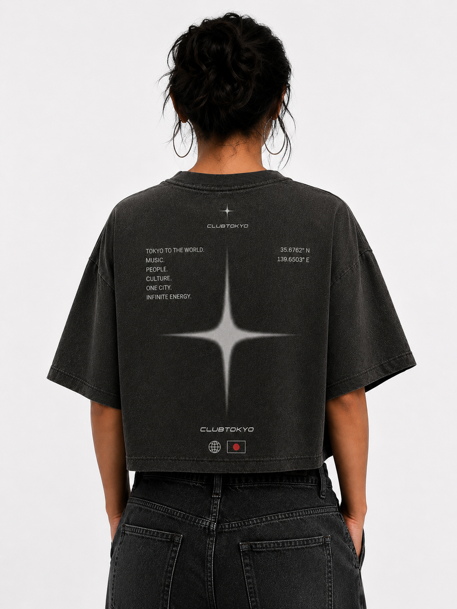 (Coming Soon) ClubTokyo Vintage Washed Cropped Tee
