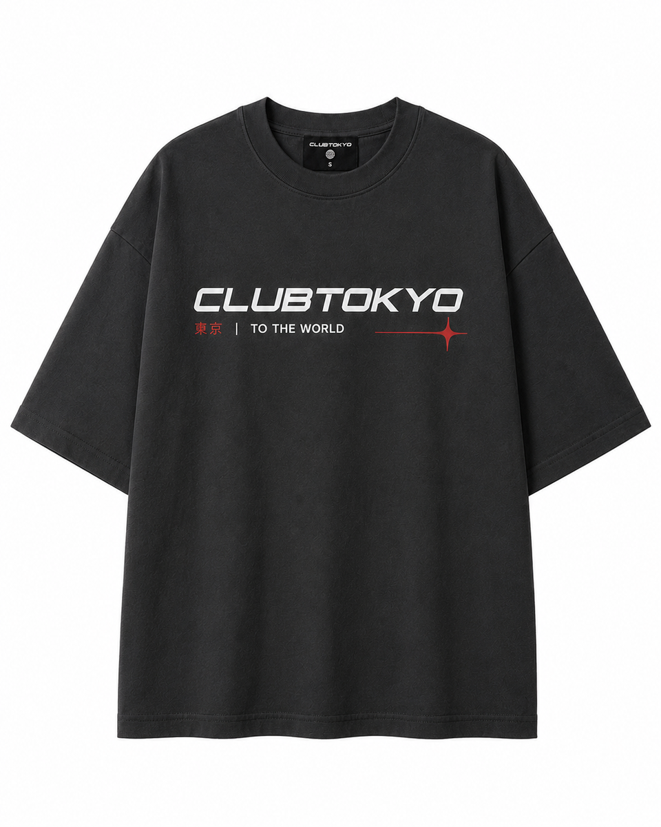 Tokyo To The World Oversized Tee