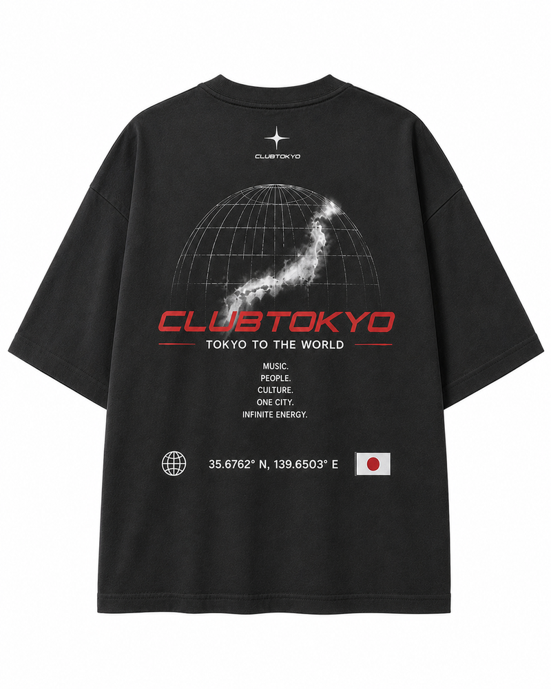 Tokyo To The World Oversized Tee