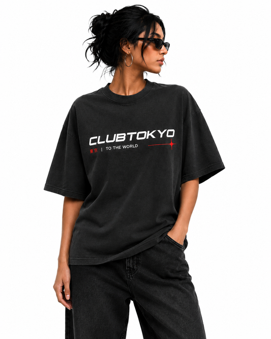 Tokyo To The World Oversized Tee