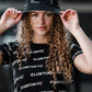 Reversible black/white multi logo bucket hat