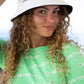 Reversible black/white multi logo bucket hat